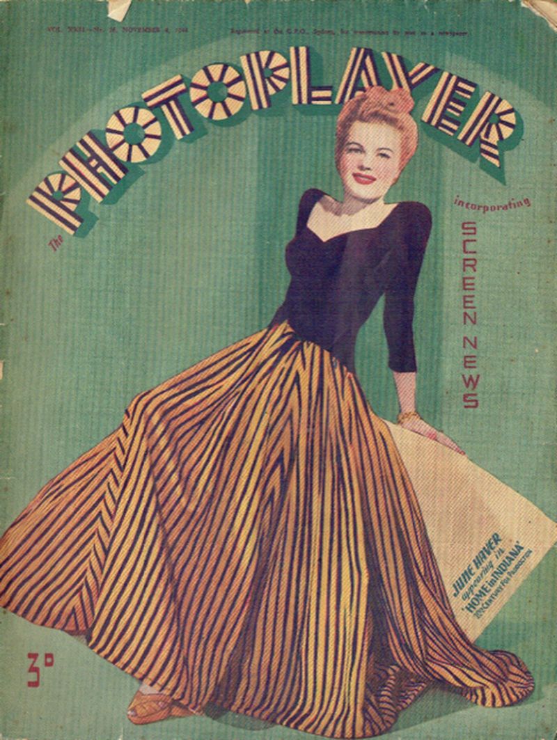 PHOTOPLAYER | THE magazine side cover  Vol 22 No  26 4 November 1944