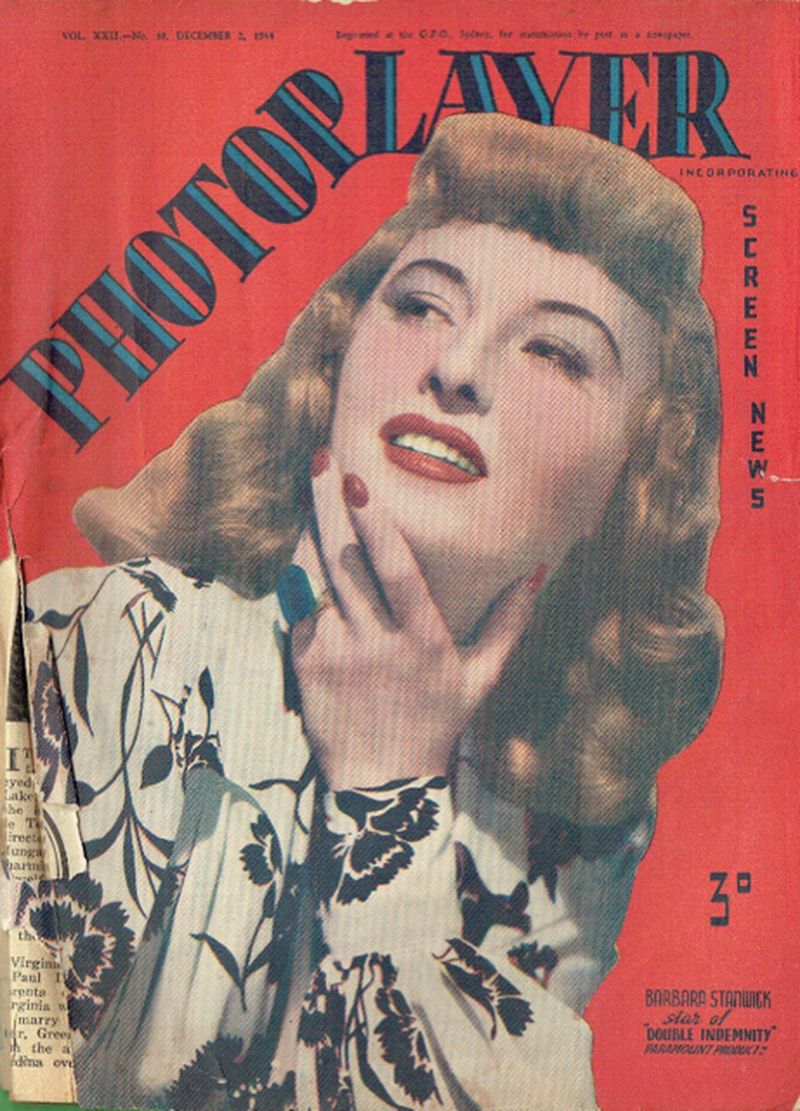 PHOTOPLAYER | THE magazine side cover  Vol 22 No 30 2 December 1944