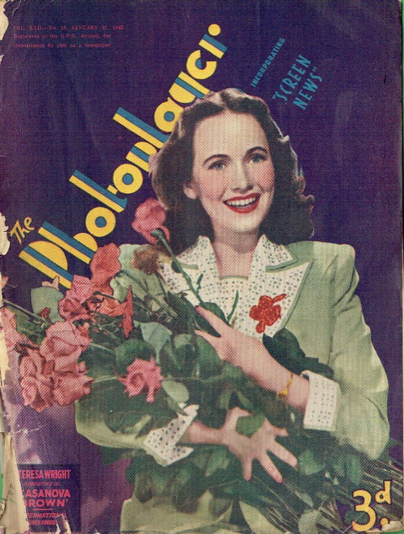 PHOTOPLAYER | THE magazine side cover  Vol 22 No  38 27 January 1945