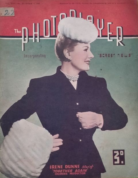PHOTOPLAYER | THE magazine side cover  Vol 22 No  43 3 March 1945