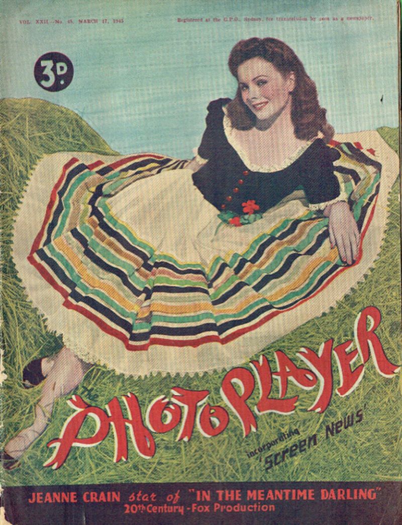 PHOTOPLAYER | THE magazine side cover  Vol 22 No  45 17 March 1945