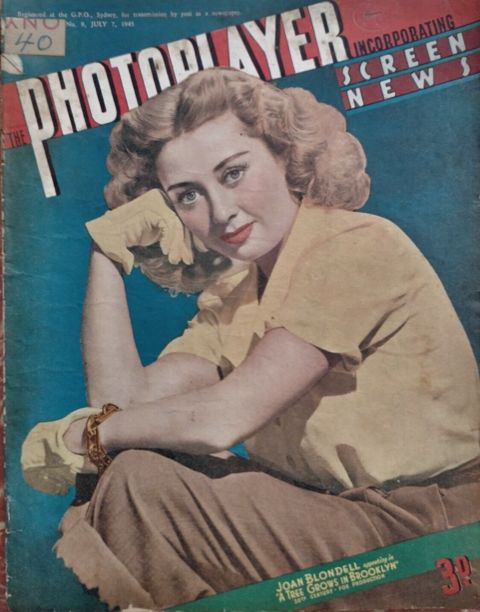 PHOTOPLAYER | THE magazine side cover  Vol 23 No  9 7 July 1945