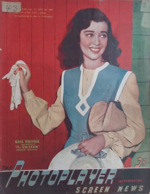PHOTOPLAYER | THE magazine side cover  Vol 23 No  12 28 July 1945