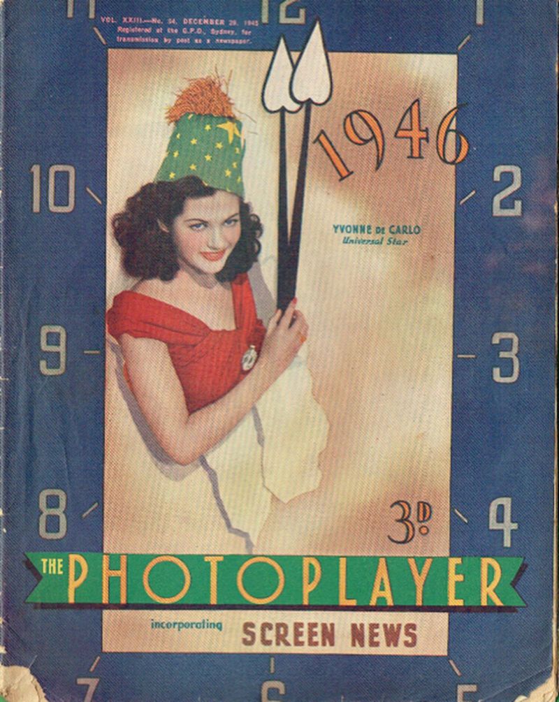 PHOTOPLAYER | THE magazine side cover  Vol 23 No  34 29 December 1945