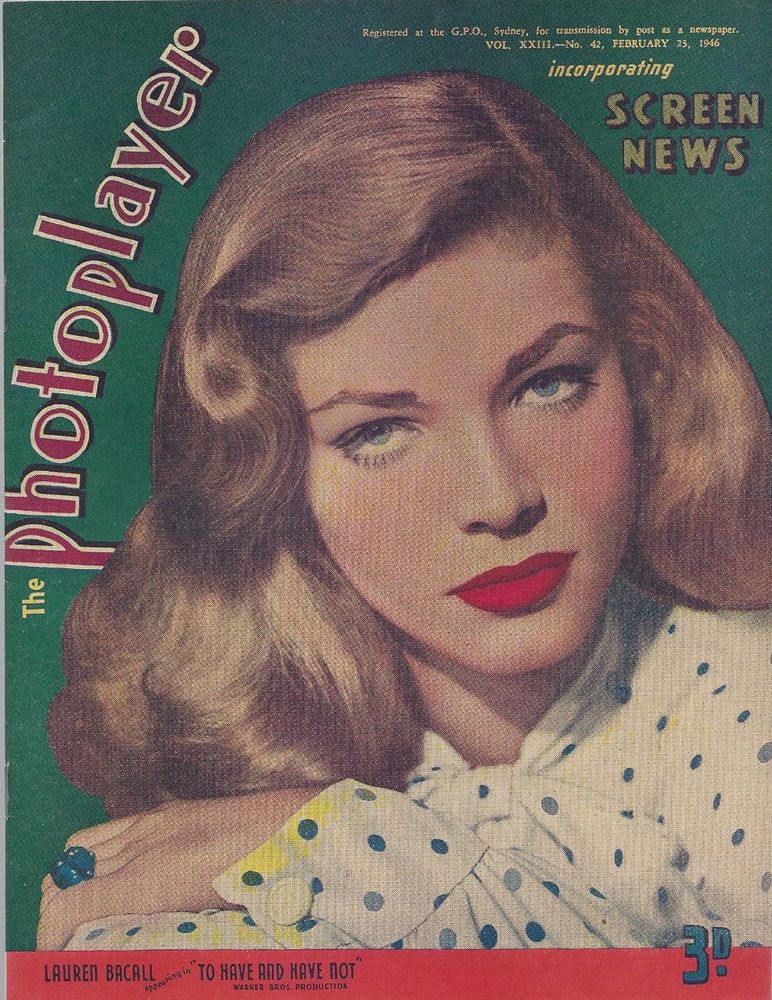 PHOTOPLAYER | THE magazine side cover  Vol 23 No 42 23 February 1946