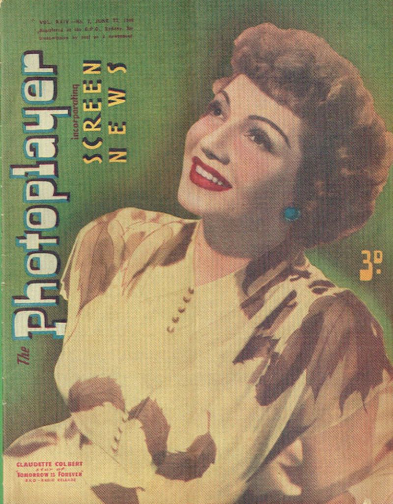 PHOTOPLAYER | THE magazine side cover  Vol 24 No  7 22 June 1946