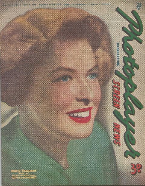 PHOTOPLAYER | THE magazine side cover  Vol 24 No 9 6 July 1946
