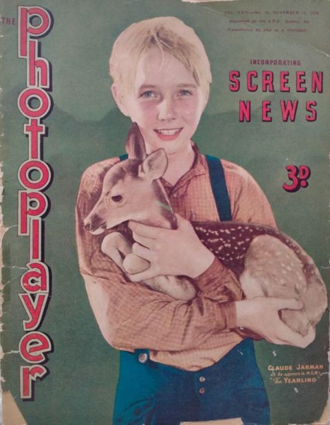 PHOTOPLAYER | THE magazine side cover  Vol 24 No  28 16 November 1946