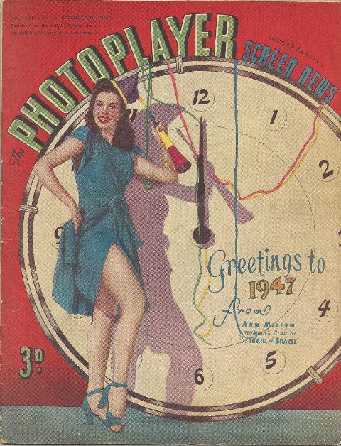 PHOTOPLAYER | THE magazine side cover  Vol 24 No 34 28 December 1946