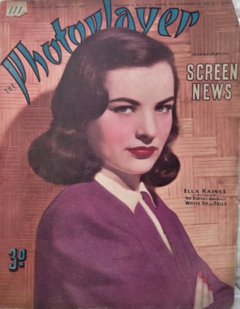 PHOTOPLAYER | THE magazine side cover  Vol 24 No  36 11 January 1947