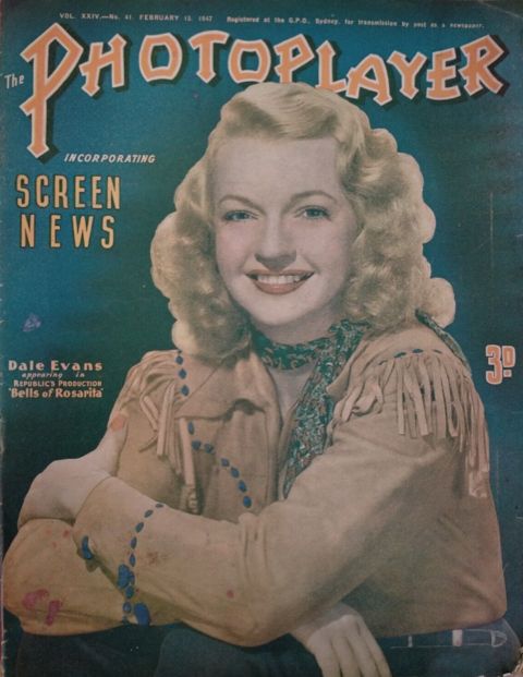 PHOTOPLAYER | THE magazine side cover  Vol 24 No 41 15 February 1947