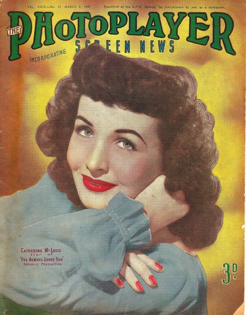 PHOTOPLAYER | THE magazine side cover  Vol 24 No  44 8 March 1947