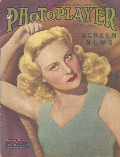 PHOTOPLAYER | THE magazine side cover  Vol 24 No 46 22 March 1947
