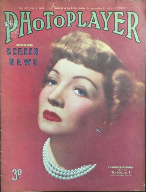 PHOTOPLAYER | THE magazine side cover  Vol 25 No 5 7 June 1947