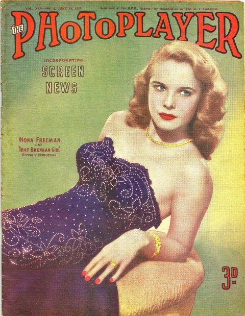 PHOTOPLAYER | THE magazine side cover  Vol 25 No 6 14 June 1947