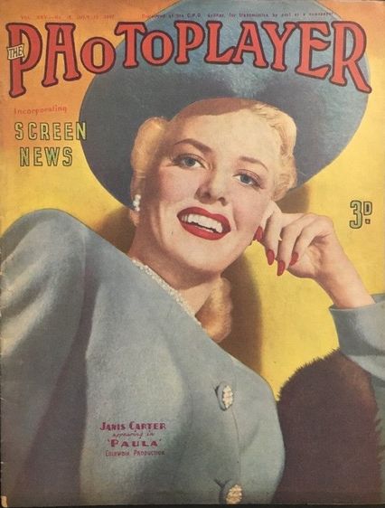 PHOTOPLAYER | THE magazine side cover  Vol 25 No 10 12 July 1947