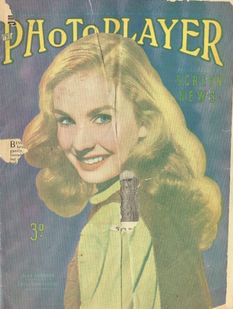 PHOTOPLAYER | THE magazine side cover  Vol 25 No 11 19 July 1947