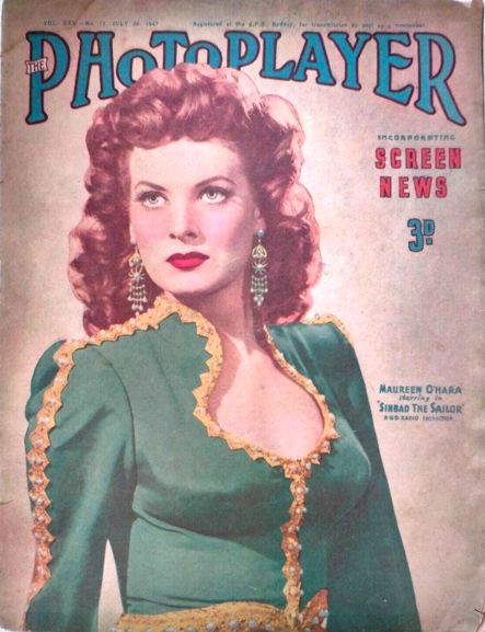 PHOTOPLAYER | THE magazine side cover  Vol 25 No  12 26 July 1947