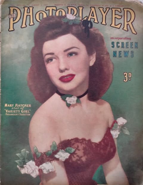 PHOTOPLAYER | THE magazine side cover  Vol 25 No  14 9 August 1947