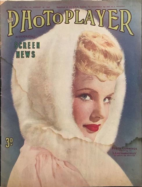 PHOTOPLAYER | THE magazine side cover  Vol 25 No 15 16 August 1947