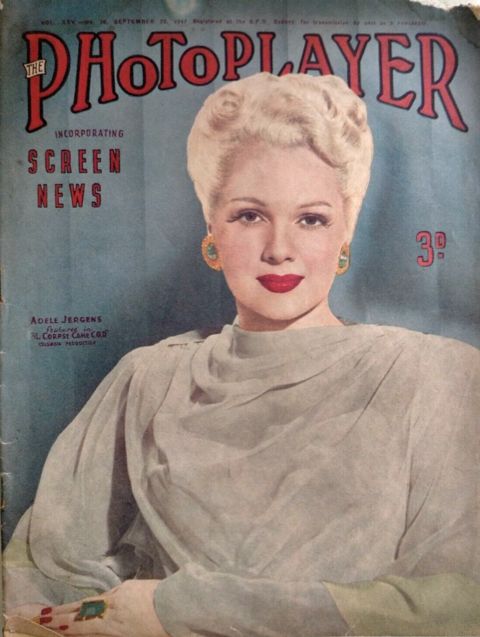 PHOTOPLAYER | THE magazine side cover  Vol 25 No  20 20 September 1947