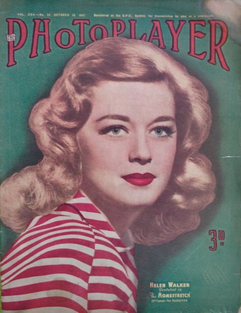PHOTOPLAYER | THE magazine side cover  Vol 25 No  24 18 October 1947
