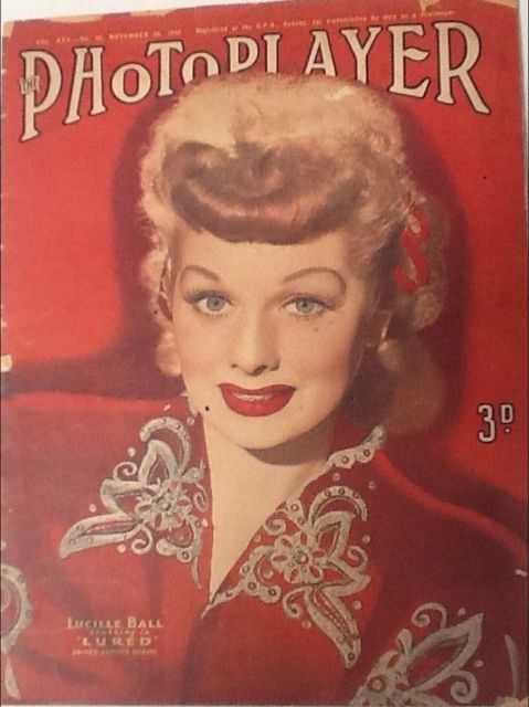 PHOTOPLAYER | THE magazine side cover  Vol 25 No 30 29 November 1947