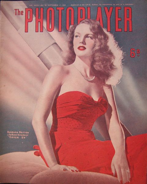 PHOTOPLAYER | THE magazine side cover  Vol 27 No 20 17 September 1949