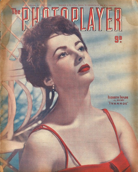PHOTOPLAYER | THE magazine side cover  Vol 30 No  13 26 July 1952