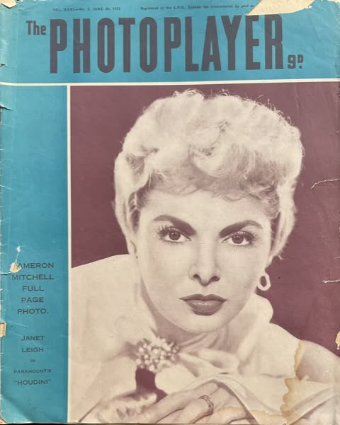 PHOTOPLAYER | THE magazine side cover  Vol 31 No  8 20 June 1953