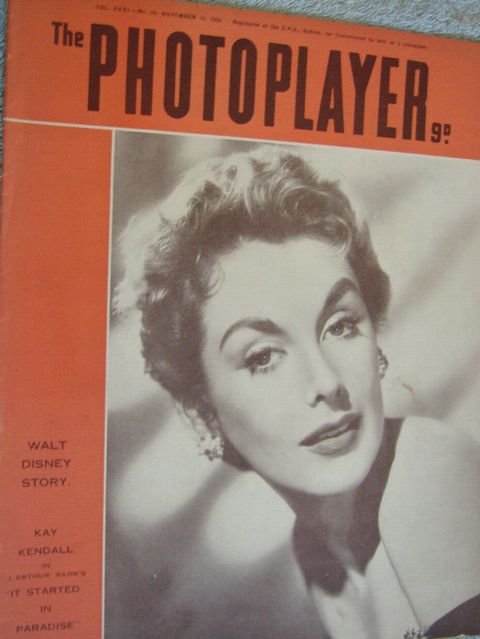 PHOTOPLAYER | THE magazine side cover  Vol 31 No  29 14 November 1953