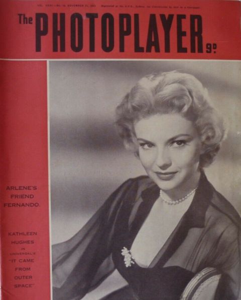 PHOTOPLAYER | THE magazine side cover  Vol 31 No  30 21 November 1953