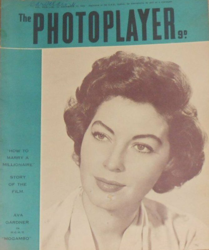 PHOTOPLAYER | THE magazine side cover  Vol 31 No  33 12 December 1953