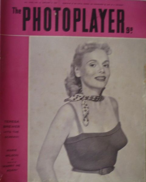 PHOTOPLAYER | THE magazine side cover  Vol 31 No  36 2 January 1954