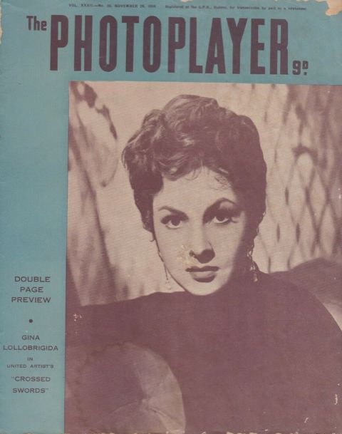 PHOTOPLAYER | THE magazine side cover  Vol 32 No  30 20 November 1954
