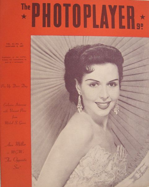 PHOTOPLAYER | THE magazine side cover  Vol 34 No  37 5 January 1957