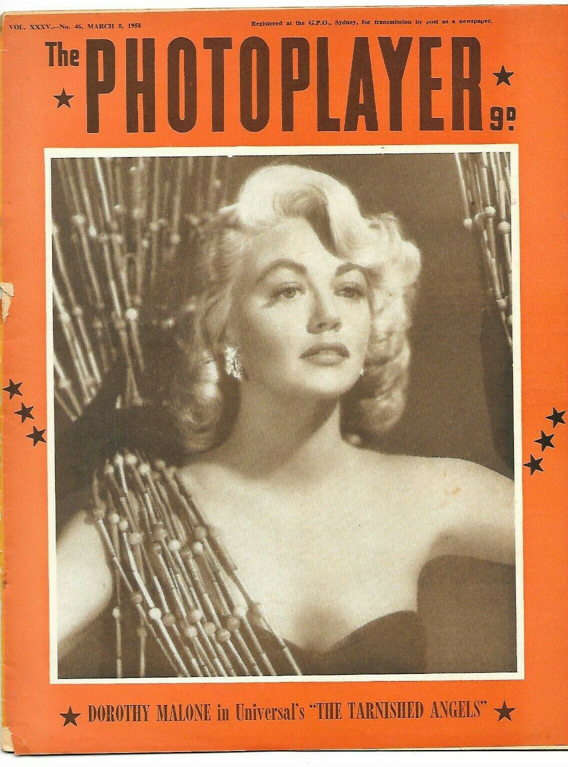 PHOTOPLAYER | THE magazine side cover  Vol 35 No  46 8 March 1958