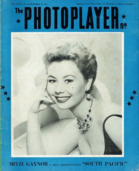 PHOTOPLAYER | THE magazine side cover  Vol 36 No  22 20 September 1958