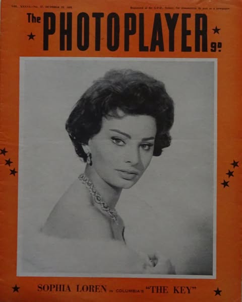 PHOTOPLAYER | THE magazine side cover  Vol 36 No  27 25 October 1958