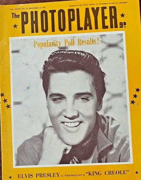 PHOTOPLAYER | THE magazine side cover  Vol 36 No  34 13 December 1958