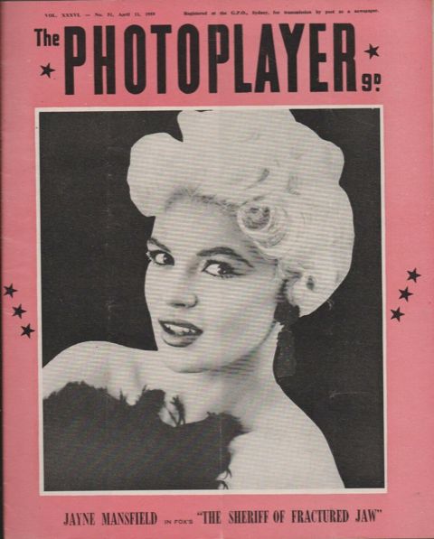 PHOTOPLAYER | THE magazine side cover  Vol 36 No  51 11 April 1959