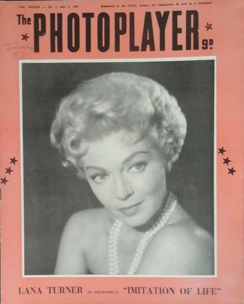 PHOTOPLAYER | THE magazine side cover  Vol 37 No  3 9 May 1959