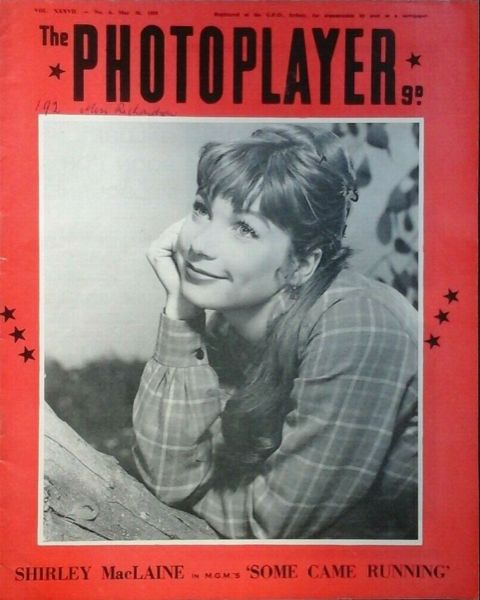 PHOTOPLAYER | THE magazine side cover  Vol 37 No  6 30 May 1959
