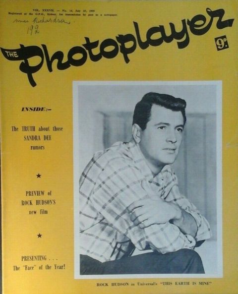 PHOTOPLAYER | THE magazine side cover  Vol 37 No  14 25 July 1959