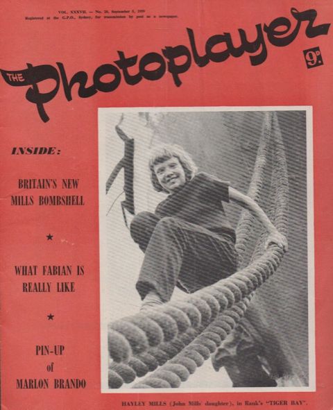 PHOTOPLAYER | THE magazine side cover  Vol 37 No  20 5 September 1959