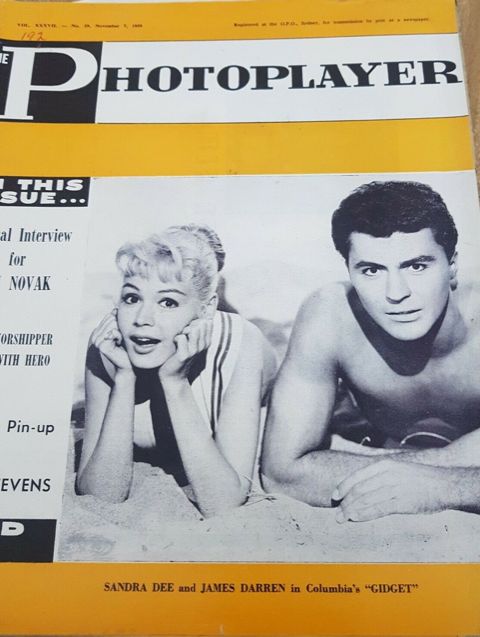 PHOTOPLAYER | THE magazine side cover  Vol 37 No  29 7 November 1959