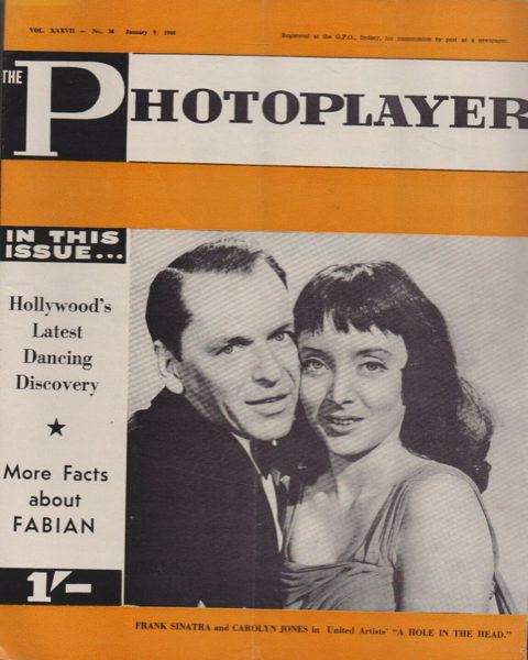 PHOTOPLAYER | THE magazine side cover  Vol 37 No  38 9 January 1960