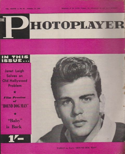 PHOTOPLAYER | THE magazine side cover  Vol 37 No  43 13 February 1960