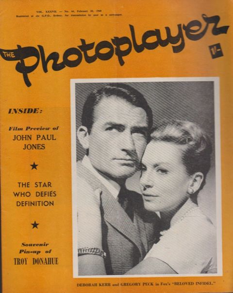 PHOTOPLAYER | THE magazine side cover  Vol 37 No  44 20 February 1960
