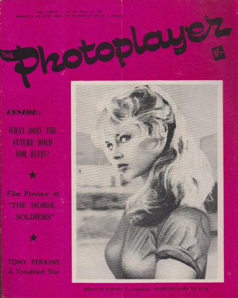 PHOTOPLAYER | THE magazine side cover  Vol 37 No  48 19 March 1960